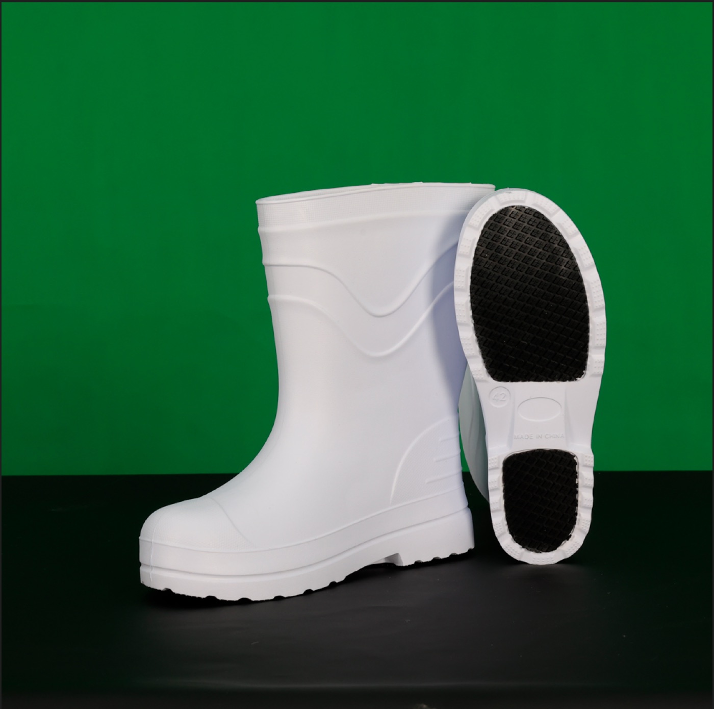 White hygiene boots