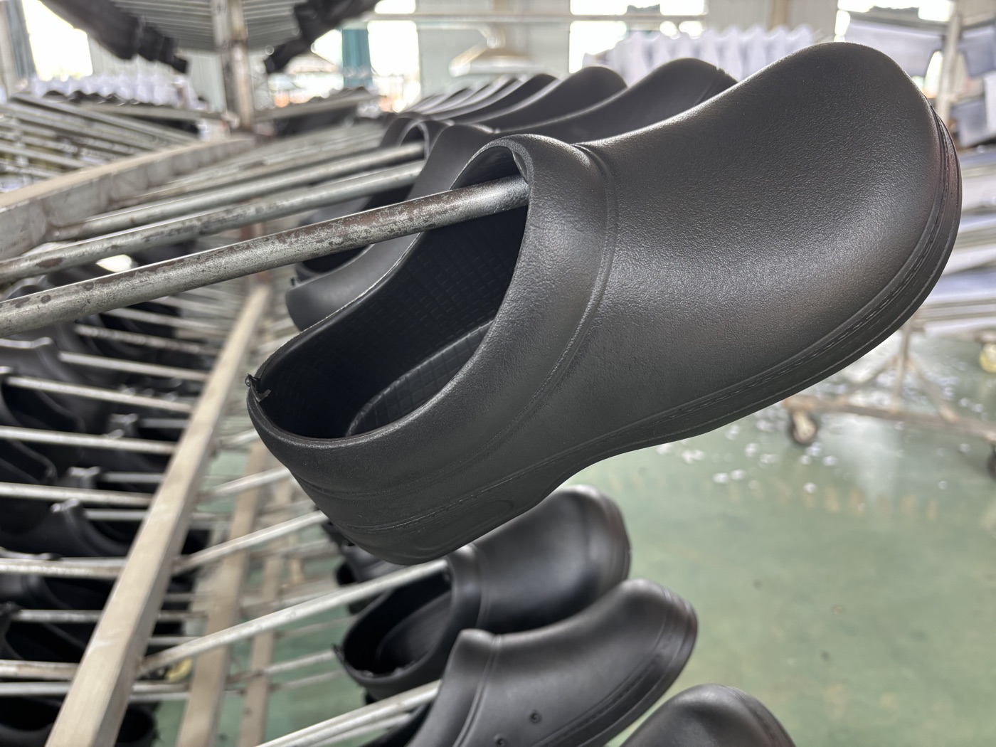 Moulded slip-on clogs